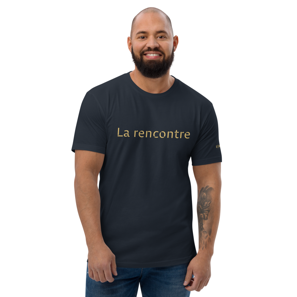 T-Shirt Homme coupe ajoustée - La Rencontre (Or)