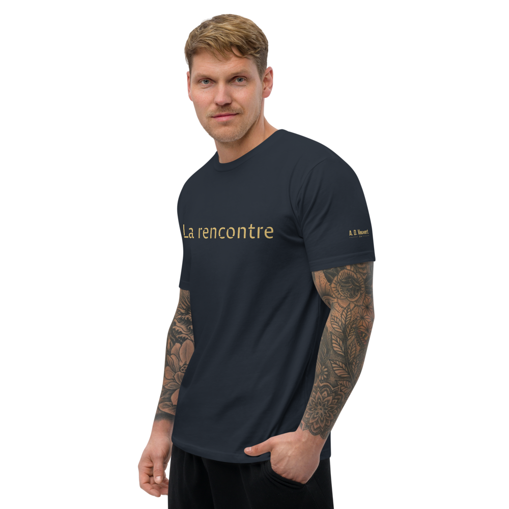 T-Shirt Homme coupe ajoustée - La Rencontre (Or)