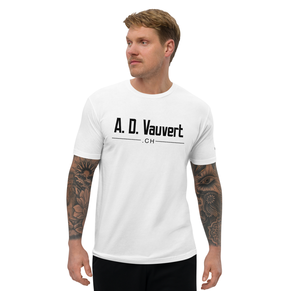 T-Shirt Homme coupe ajoustée - A. D. Vauvert (Noir)