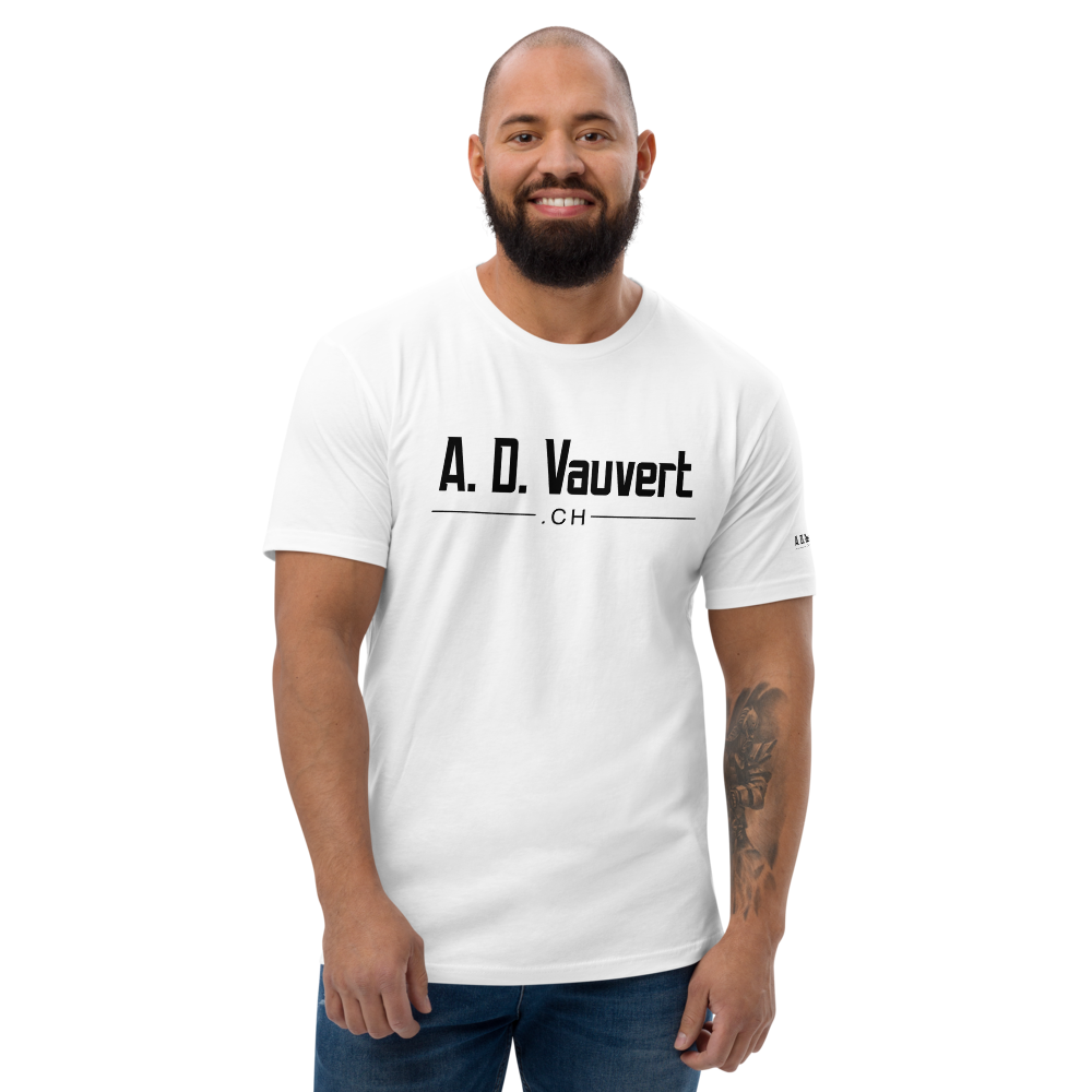 T-Shirt Homme coupe ajoustée - A. D. Vauvert (Noir)