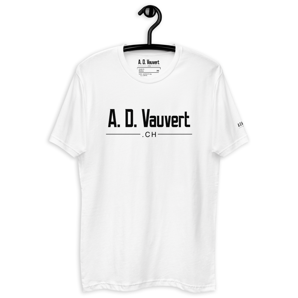 T-Shirt Homme coupe ajoustée - A. D. Vauvert (Noir)