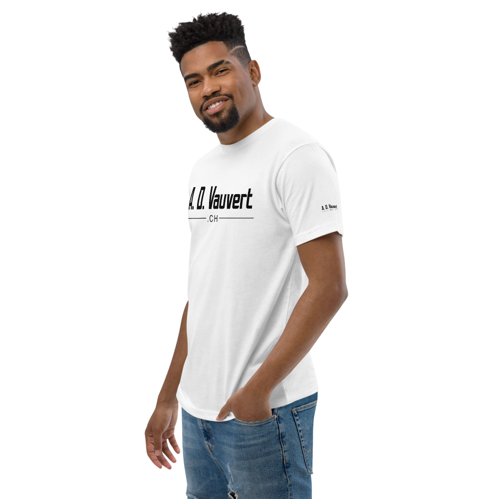 T-Shirt Homme coupe ajoustée - A. D. Vauvert (Noir)