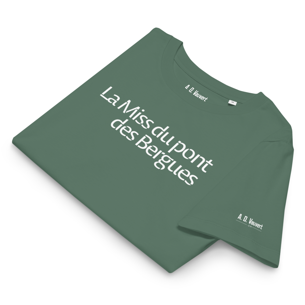 T-shirt Femme coupe droite - La Miss du pont des Bergues (Blanc)