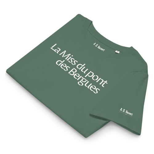T-shirt Femme coupe droite - La Miss du pont des Bergues (Blanc)