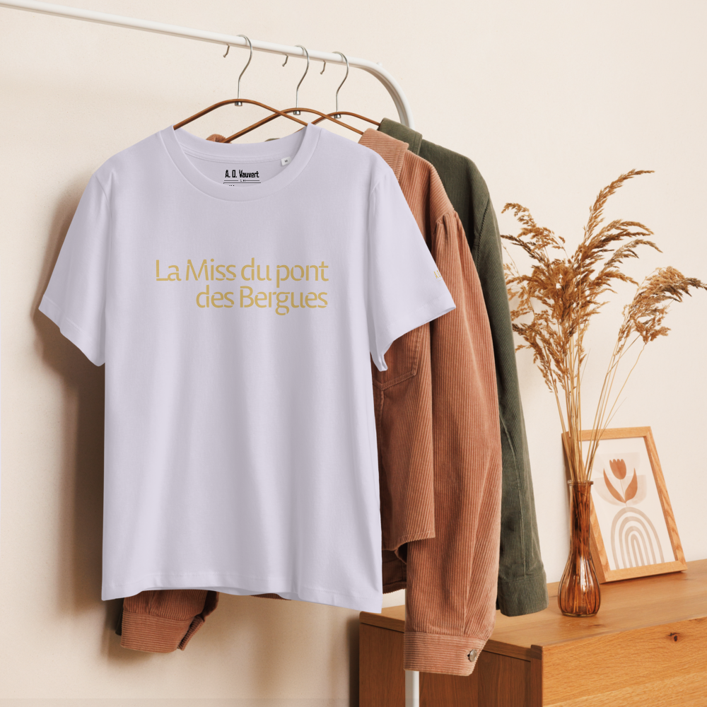 T-shirt Femme coupe droite - La Miss du pont des Bergues (Or)
