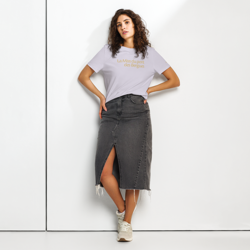 T-shirt Femme coupe droite - La Miss du pont des Bergues (Or)