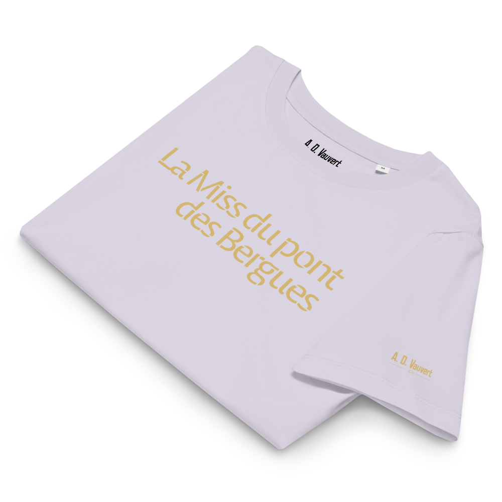 T-shirt Femme coupe droite - La Miss du pont des Bergues (Or)