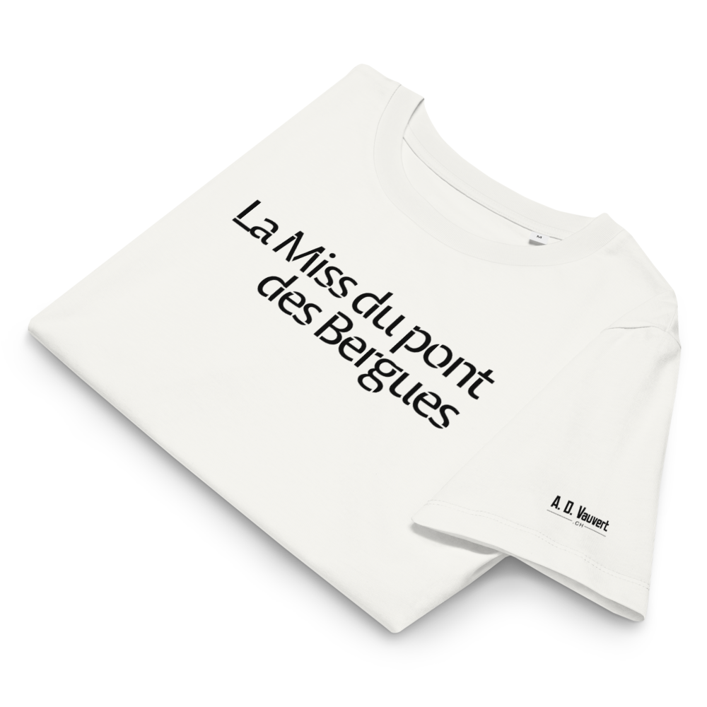 T-shirt Femme coupe droite - La Miss du pont des Bergues (Noir)