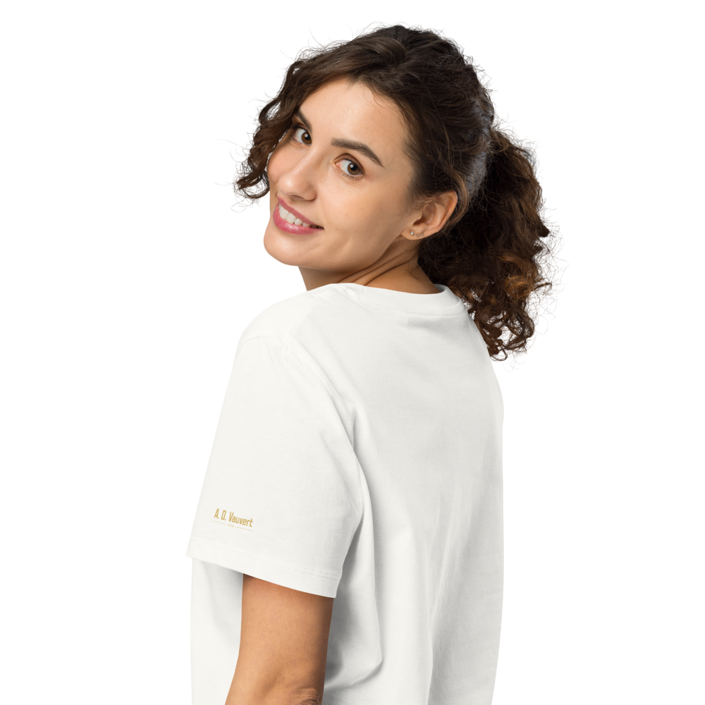 T-shirt Femme coupe droite - La Miss du pont des Bergues (Or)